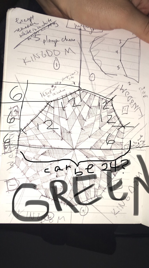 Chess board design sketch