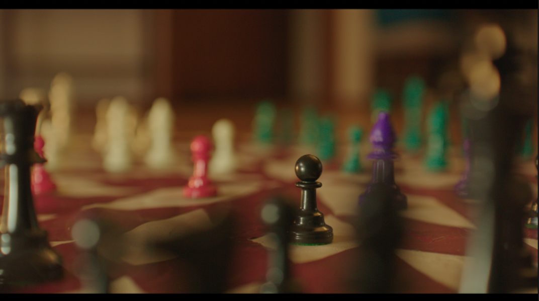 Chess board close-up