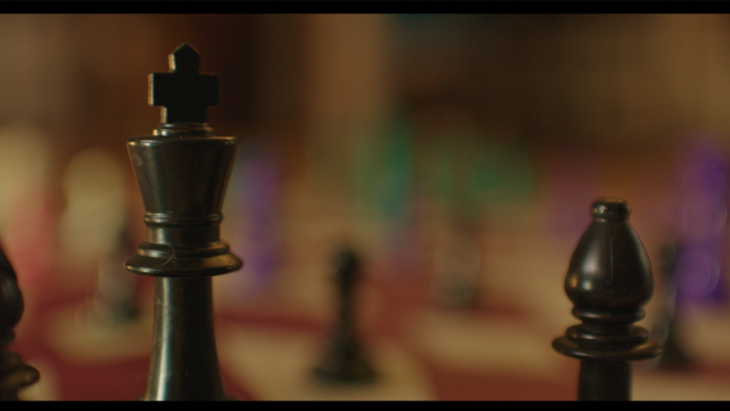 Chess board close-up