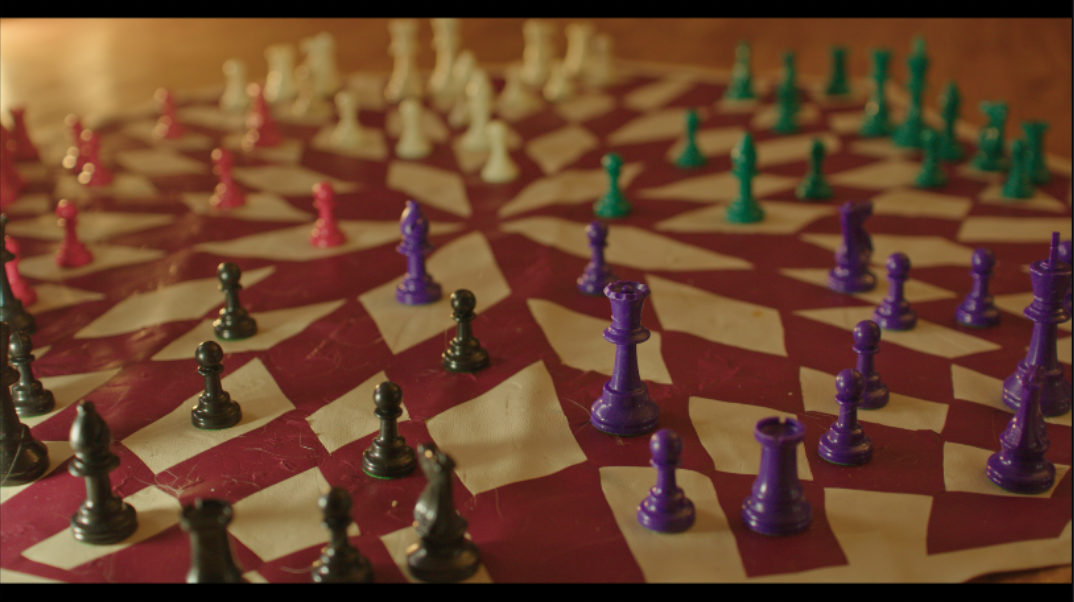 Chess board close-up