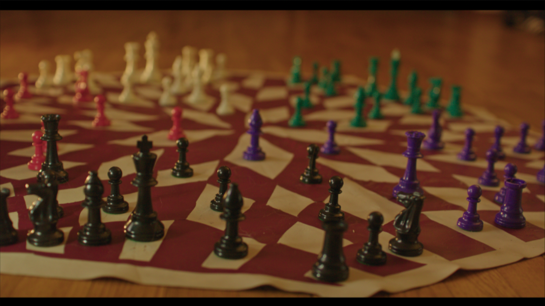 Chess board close-up