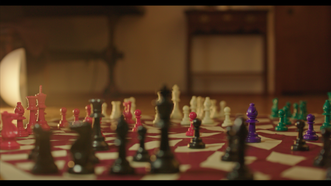 Chess board close-up
