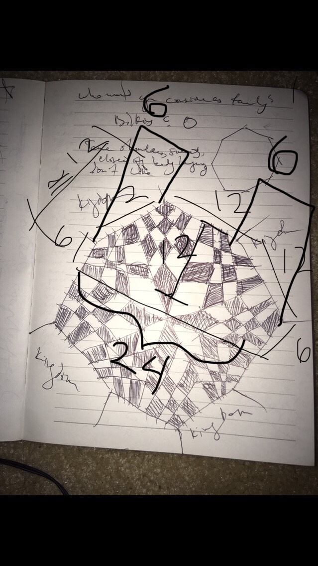 Chess board design sketch