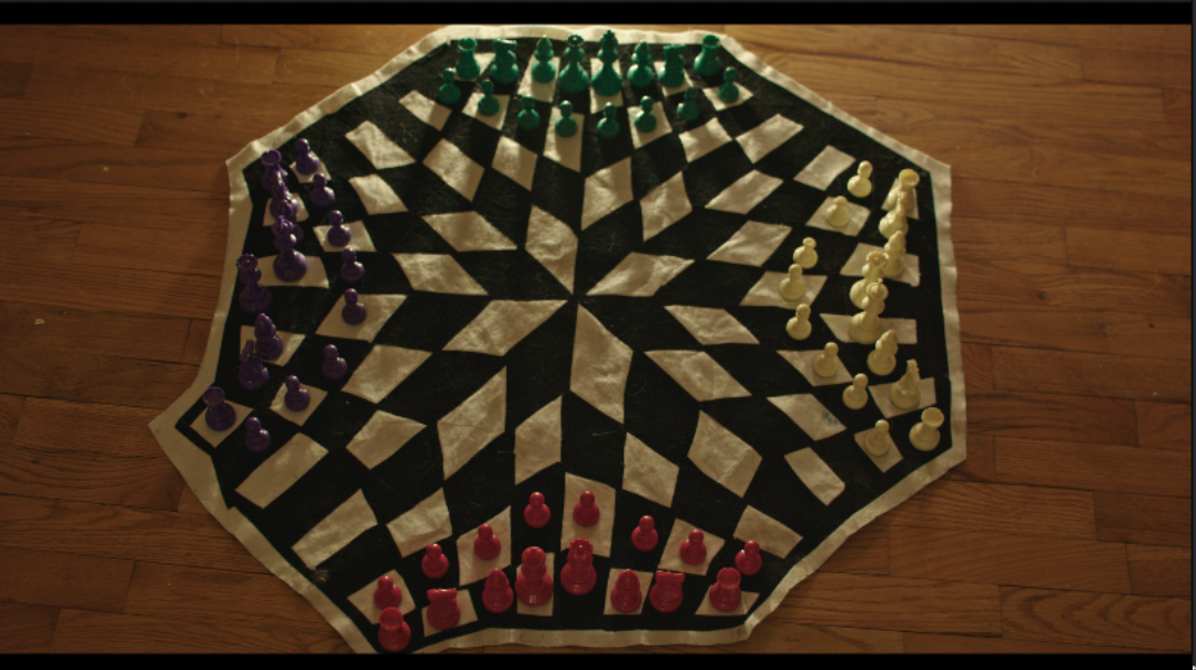 Four-player chess board