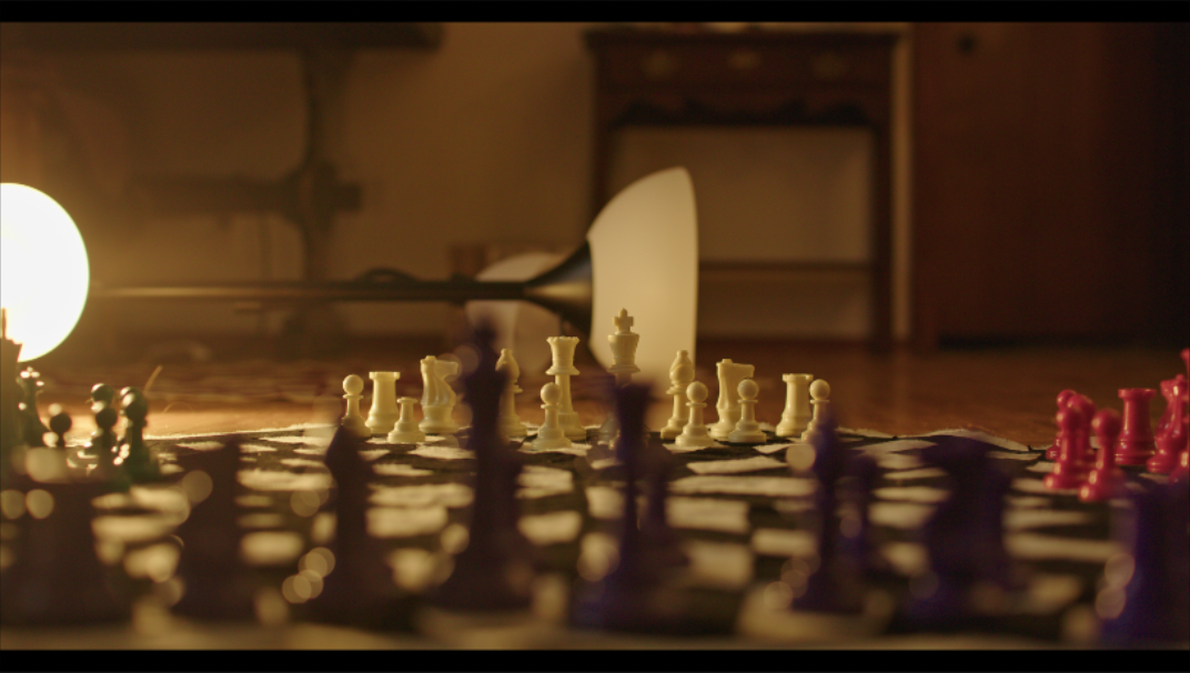 Chess board close-up