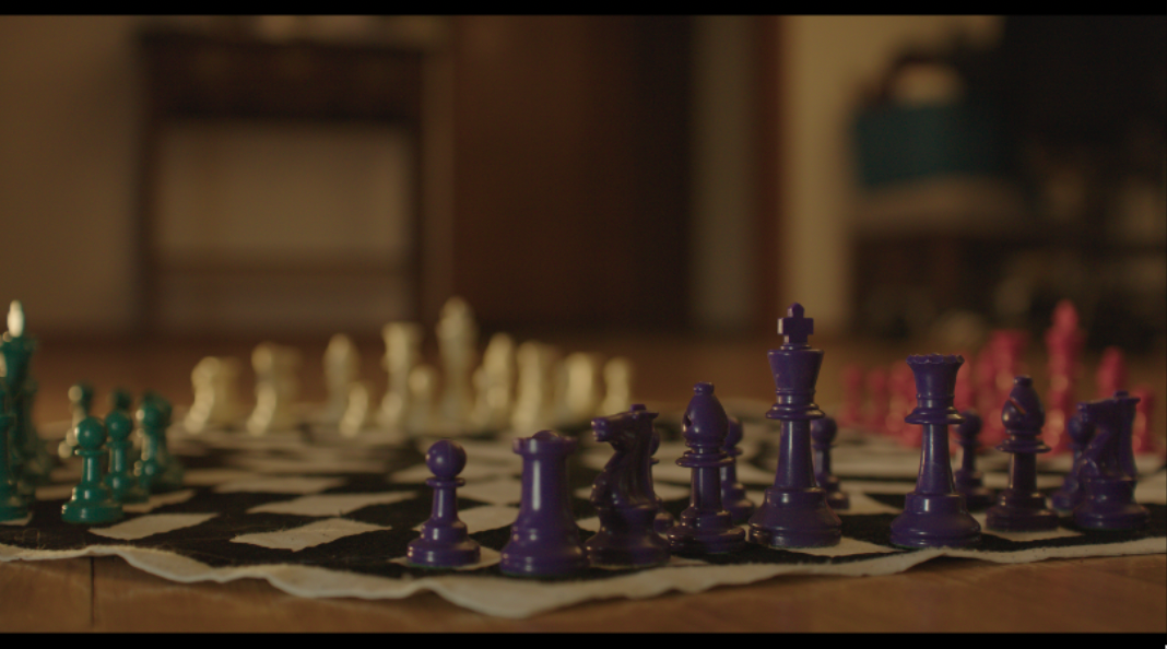 Chess board close-up